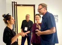 Artist Mary Moon, German Consul General in Armenia Alexan Ter-Minasyan, Dagmar Reichardt, and Claus Friede