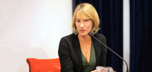Elvira Mujčić, author of the book "La lingua di Ana"