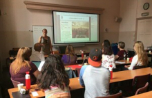 Dagmar Reichardt teaching at the Summer School, RUG, 2017