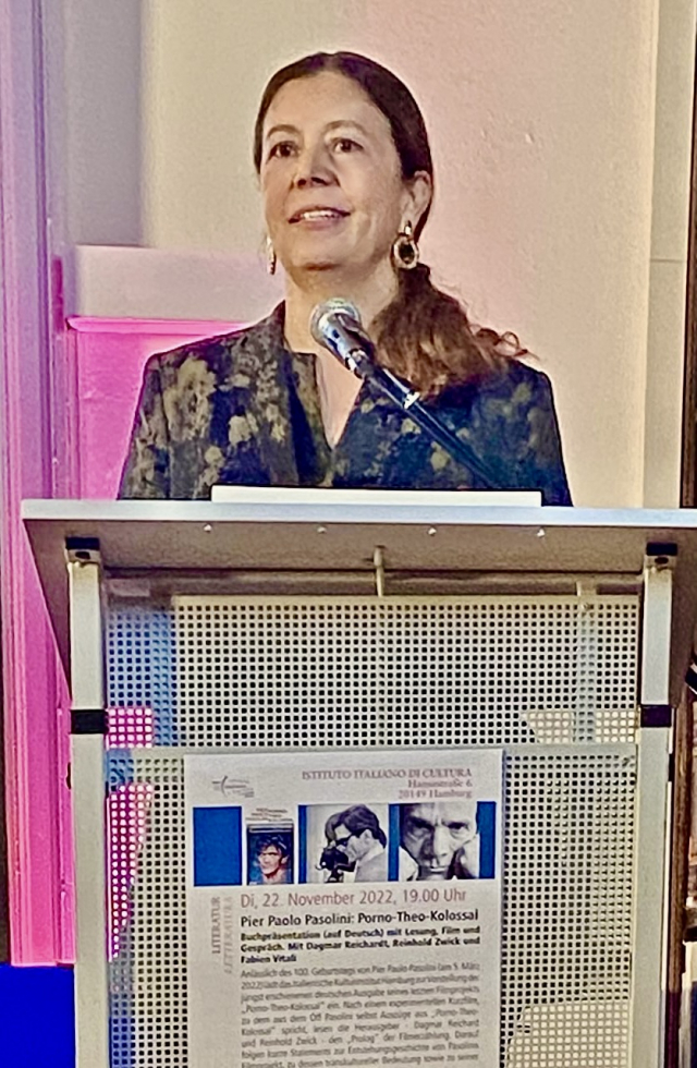 Pasolini Event a Istituto italiano di Cultura, Hamburg, on November 22, 2022