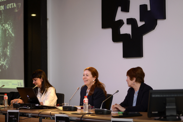 Dagmar Reichardt (center) at the Bilbao Congress in 2019