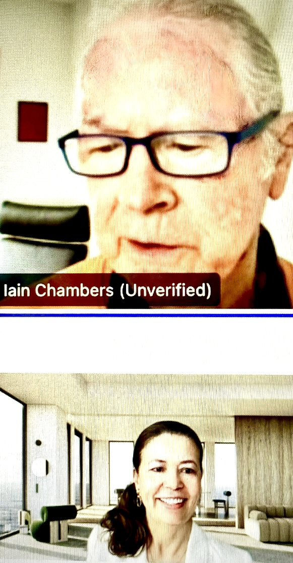 Dagmar Reichardt with Iain Chambers 2024 