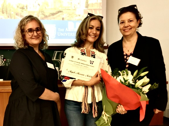 Deborah Belford de Furia, Mujah Maraini-Melehi and Dagmar Reichardt at the AUR in Rome, 2026